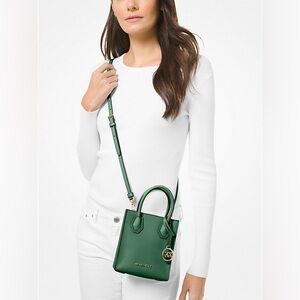 Michael Kors Mercer Pebbled Leather Crossbody Bag